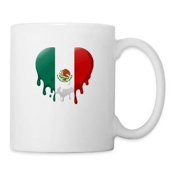 Drapeau du Mexique Drapeau mexicain Mexique Amérique du Sud - Mug blanc - blanc - Droite