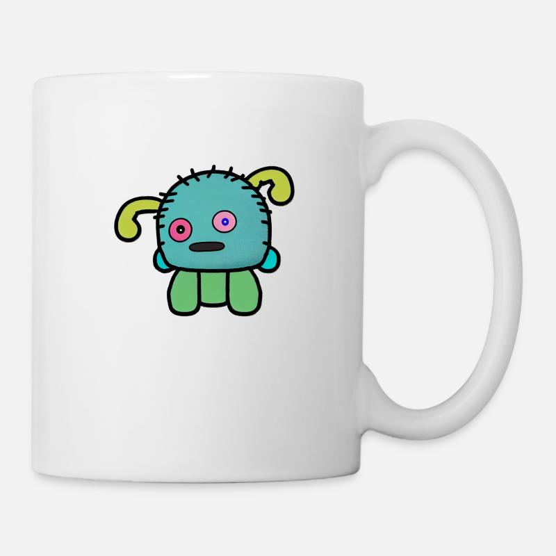 very small creature round plushy body - Mug - white