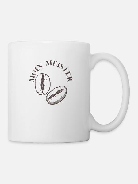 Moin Meister Kaffee Design - Tasse - Weiß