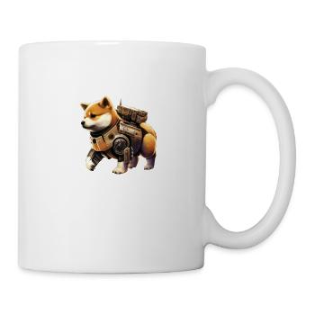 Shiba Inu style mecha too cute, illustration ja - Mug - white - Right