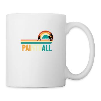 Paintball Retro Vintage - Mug blanc - blanc - Droite