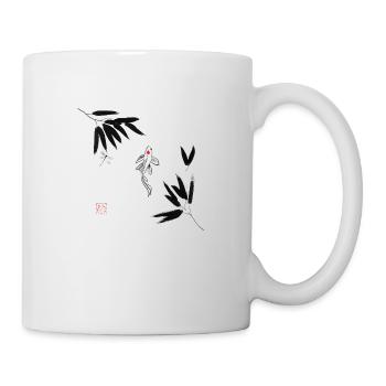 Koi im Wasser - Tasse - Weiß - Rechts