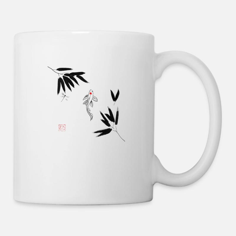 Koi im Wasser - Tasse - Weiß