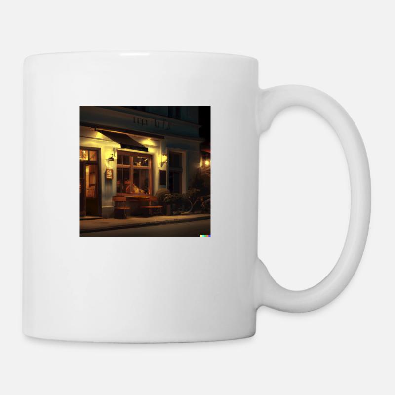 Café confortable - Mug blanc - blanc