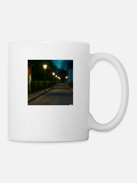 Route solitaire - Mug blanc - blanc
