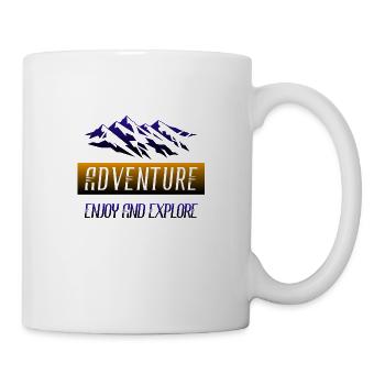 Adventure enjoy and explore - Tasse - Weiß - Rechts