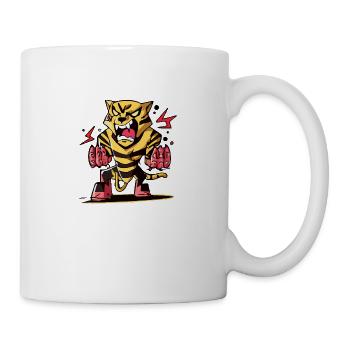 Axo le tigre énervé - Mug blanc - blanc - Droite