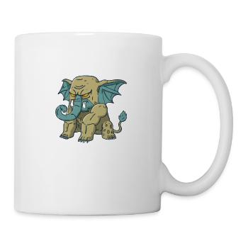 Hiks l'éléphant en colère - Mug blanc - blanc - Droite