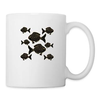 Fische - Tasse - Weiß - Rechts