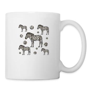 Zèbres - Mug blanc - blanc - Droite