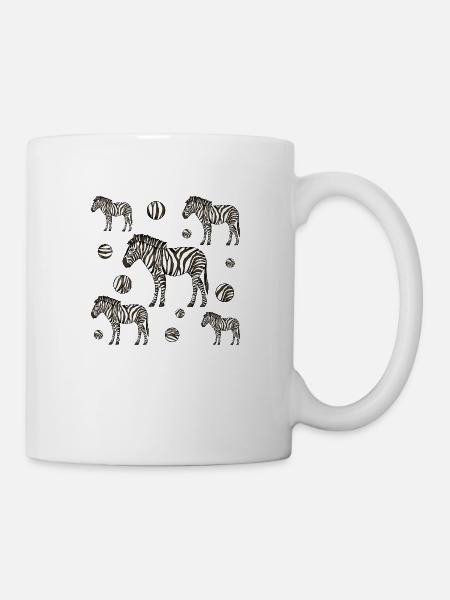 Zebras - Tasse - Weiß