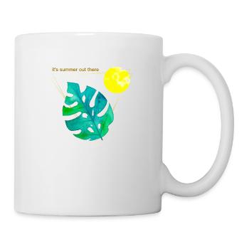 Es ist Sommer da draußen - Tasse - Weiß - Rechts