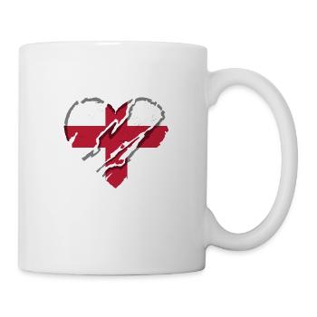 England Flag Vintage English Flag Used Look - Mug - white - Right