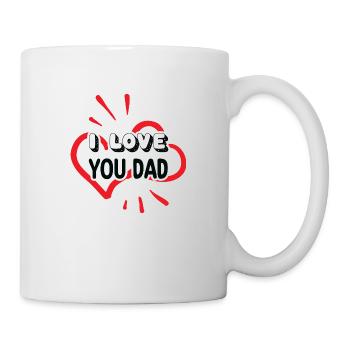 Je t’aime papa - Mug blanc - blanc - Droite