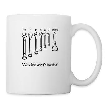 Welcher wird's heute? - Tasse - Weiß - Rechts