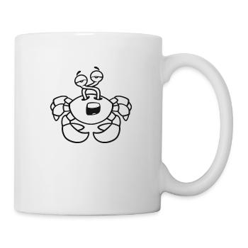 Cute, planned crab - Mug - white - Right