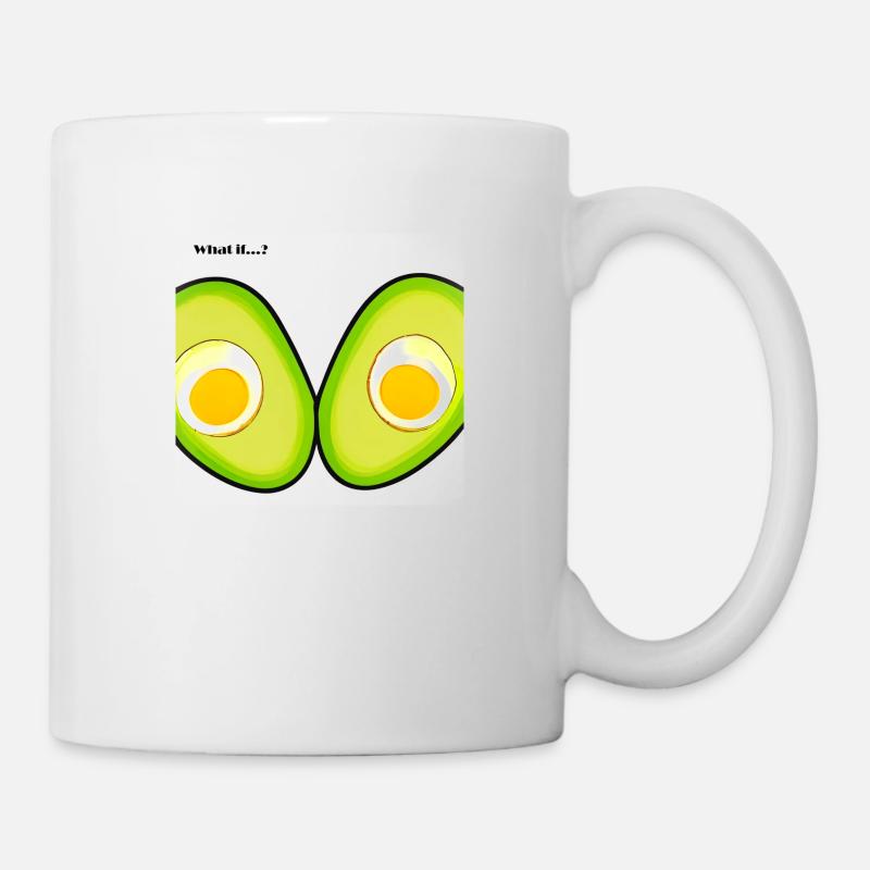Avocado mit Ei - Tasse - Weiß