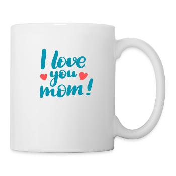 Je t'aime, maman - Mug blanc - blanc - Droite
