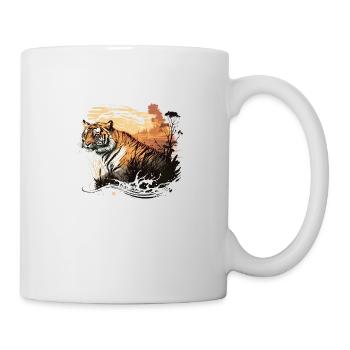 Le tigre - Mug blanc - blanc - Droite
