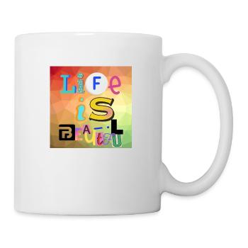 Das Leben ist schön - Tasse - Weiß - Rechts