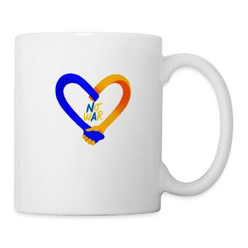 Arrêtez la guerre - Mug blanc - blanc - Droite