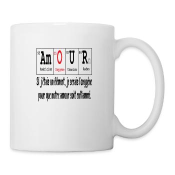 Je serais l'oxygène pour un amour enflammé - Mug blanc - blanc - Droite