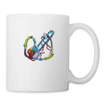 La tronçonneuse - Mug blanc - blanc - Droite