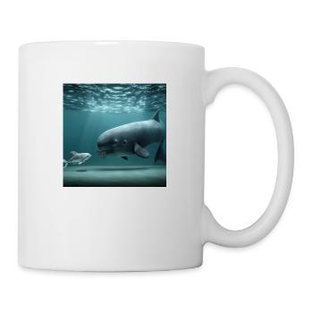 Waal und Baby Geschenk - Tasse - Weiß - Rechts