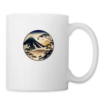 T-shirt setting sun kanagawa style for man/woman - Mug - white - Right
