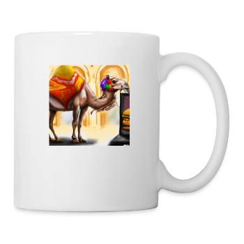 Camel in digital art - Mug - white - Right