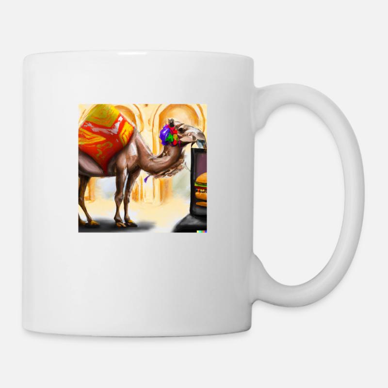 Kamel in der digitalen Kunst - Tasse - Weiß