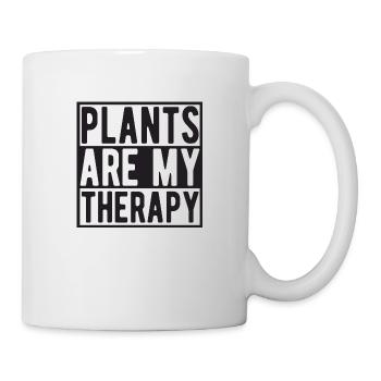 Les plantes sont ma thérapie - Mug blanc - blanc - Droite