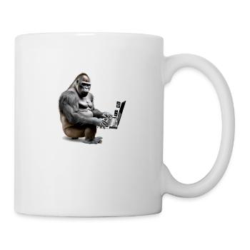 Hago the gorilla musician - Mug - white - Right