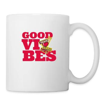 Bonnes vibrations - Mug blanc - blanc - Droite