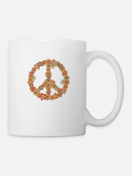Hippie - Tasse - Weiß