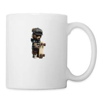 Planche de surf Teddy Bear dark - Mug blanc - blanc - Droite