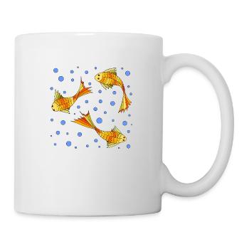 Poissons - Mug blanc - blanc - Droite