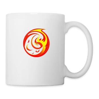 Cercle de flammes - Mug blanc - blanc - Droite