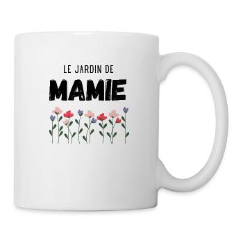 le jardin de mamie - Mug blanc - blanc - Droite