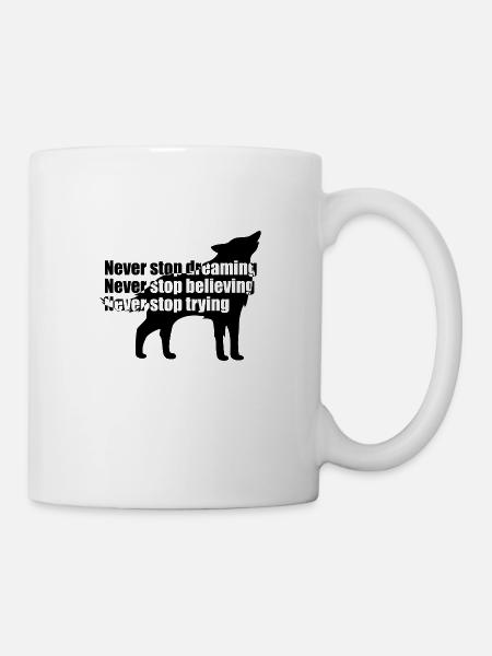Motivation du loup Motivation du loup - Mug blanc - blanc