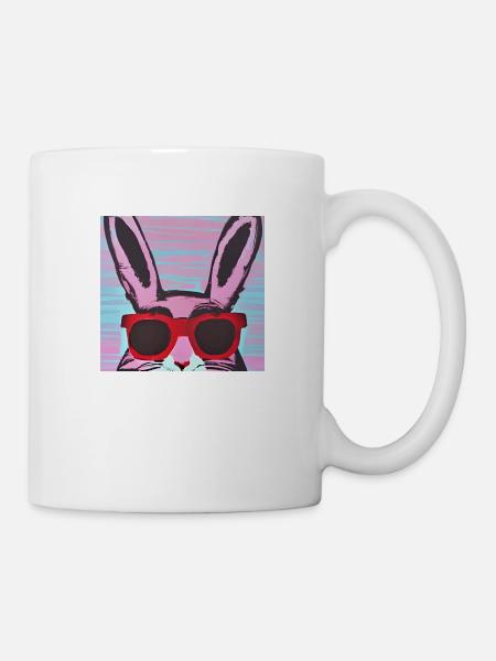 Chiller Hase - Tasse - Weiß