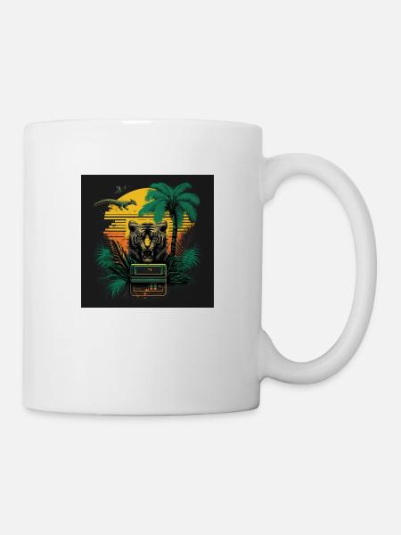 80s retro - Tasse - Weiß