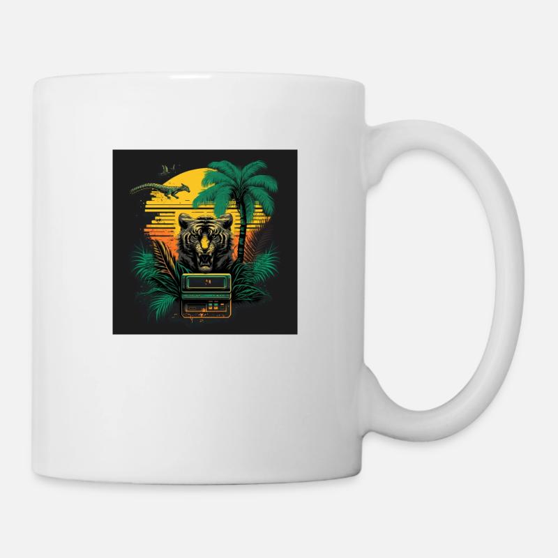 80s retro - Tasse - Weiß