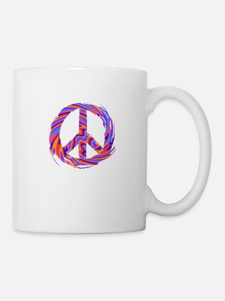 Peace Sign - Tasse - Weiß