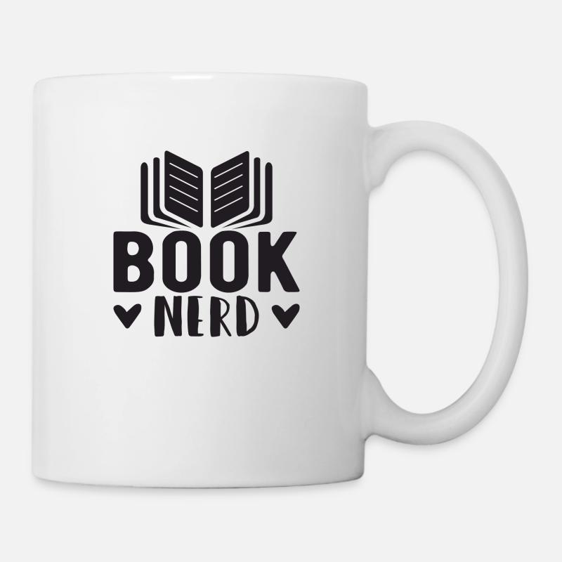 Book Nerd - Tasse - Weiß