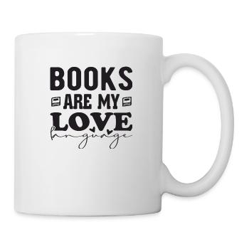 Les livres sont mon amour Langue - Mug blanc - blanc - Droite