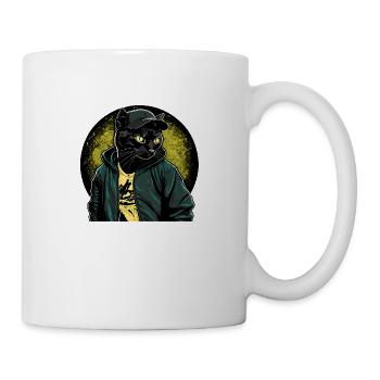 Street cat bad cat chat badass - Mug blanc - blanc - Droite