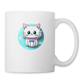 Kawaii Cat - Cute - Manga - Japan - Mug - white - Right