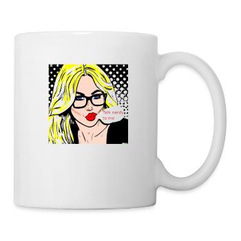 talk nerdy to me edit - Tasse - Weiß - Rechts