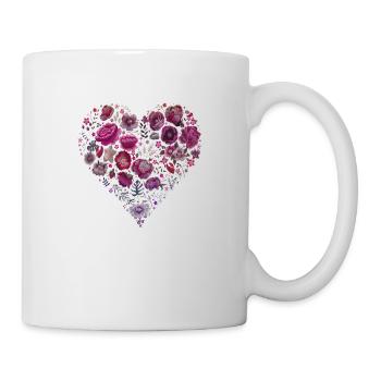 Mode trendy cool vogue girly style frauen herz - Tasse - Weiß - Rechts